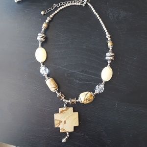 Chunky Brown/Tan Necklace